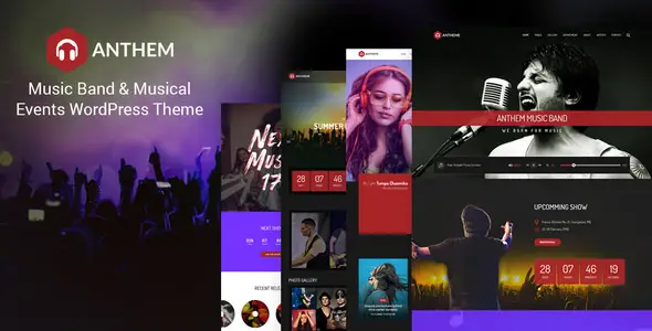 Anthem - Music Band and Musical Events WordPress Theme