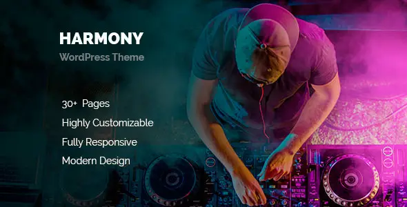 Harmony - Music WordPress Theme