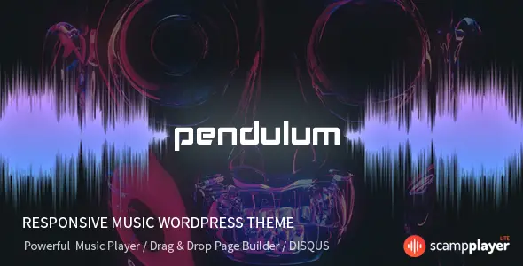 Pendulum - Responsive Music WordPress Theme for Bands and Djs