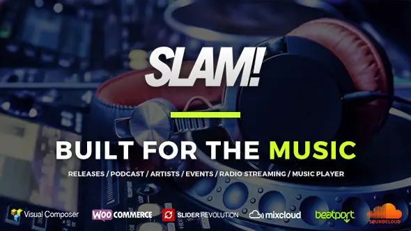 SLAM! - Music Band, Musician and Dj WordPress Theme