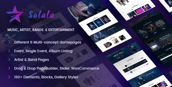 Solala Music - Music WordPress Theme