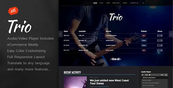 Trio - Band WordPress Theme