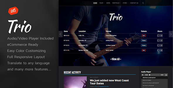 Trio - Band WordPress Theme