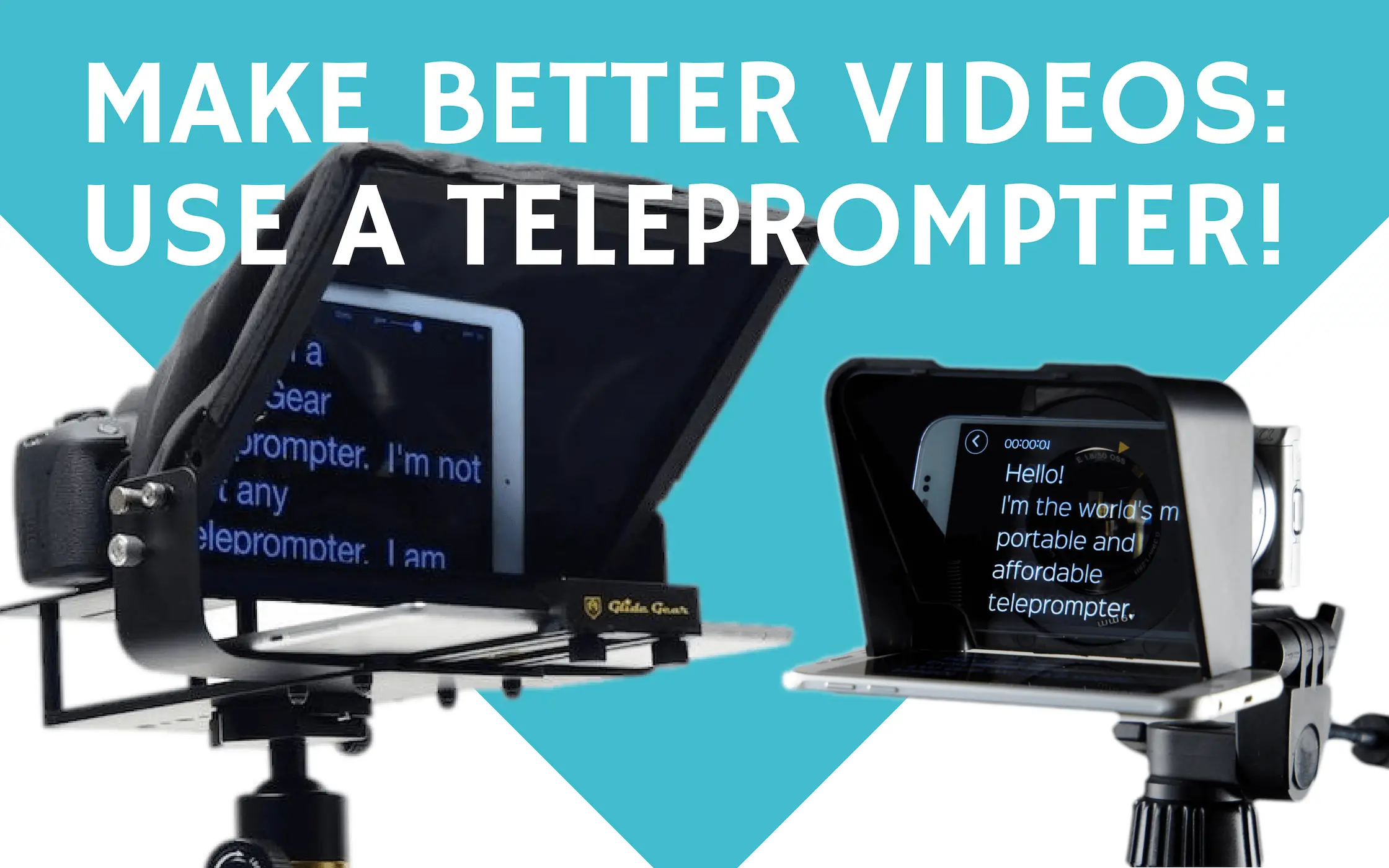 Mobile Phone Teleprompter TY-K2 Phone Prompter for Short Video Live Interview 